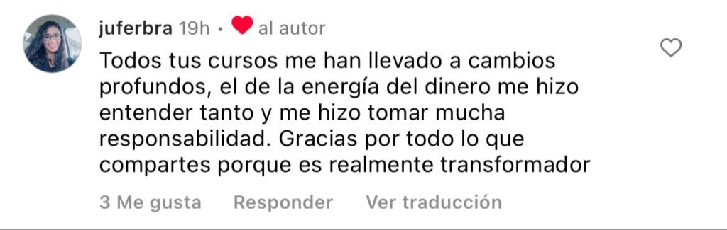opinión curso energía del dinero